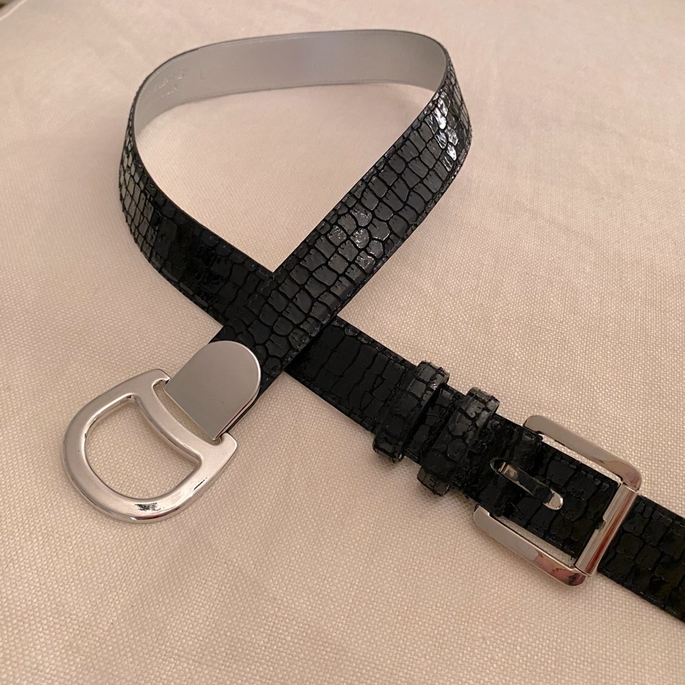 Carlisle leather snakeskin belt